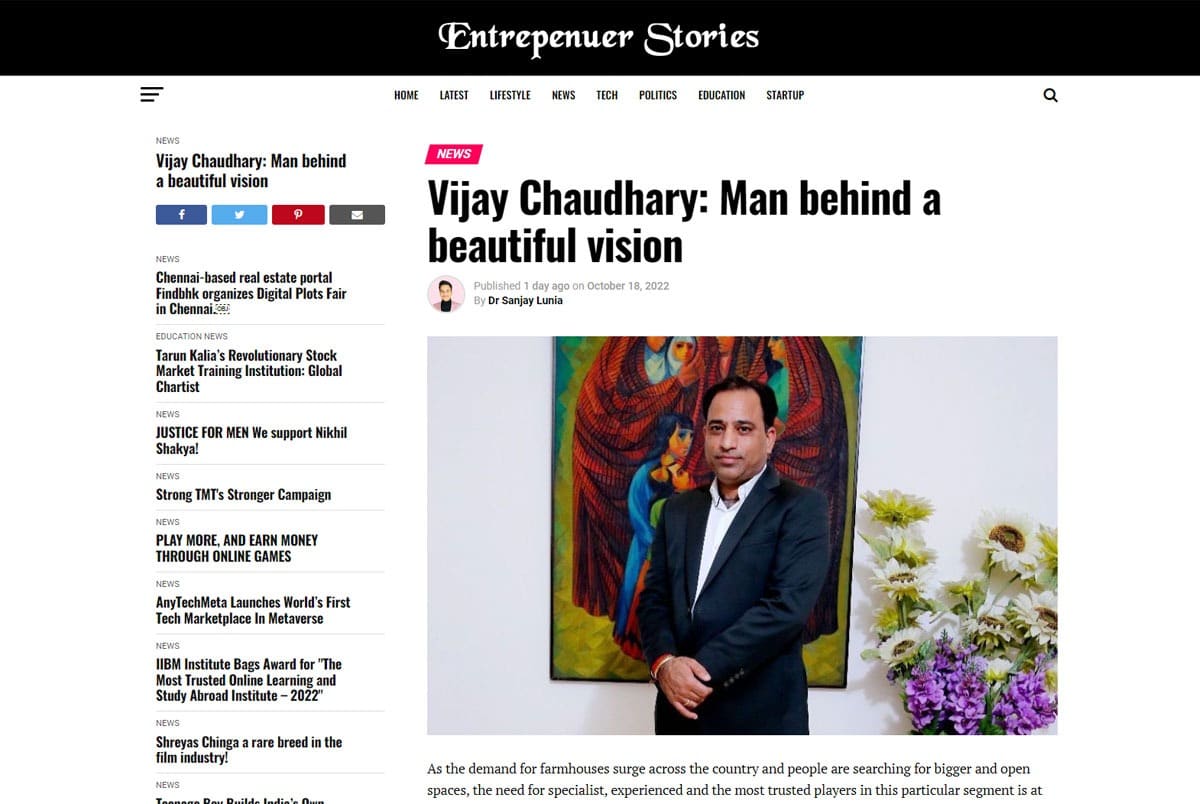 Vijay Chaudhary: Man behind a beautiful vision
