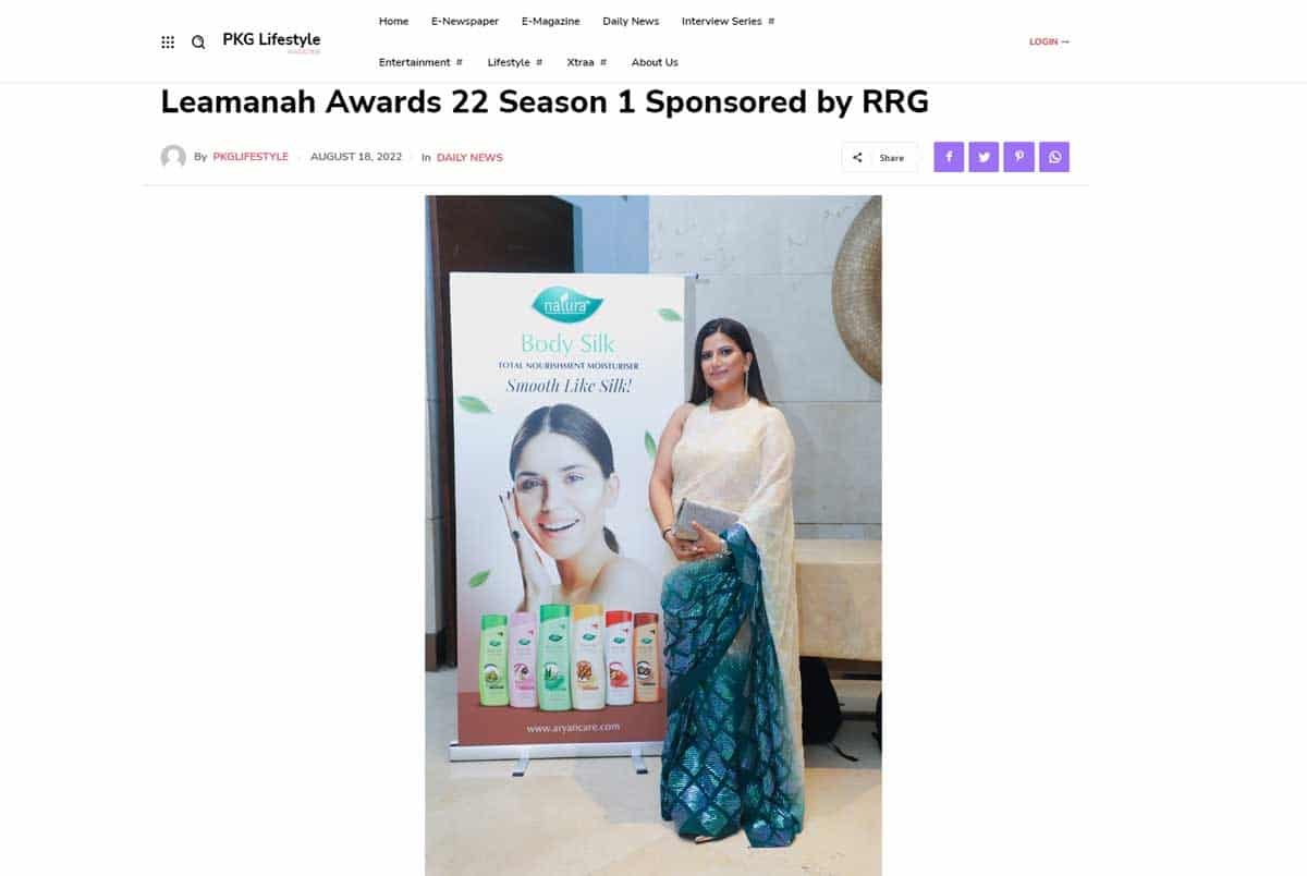 Leamanah Awards 22 Season 1 Sponsored by RRG